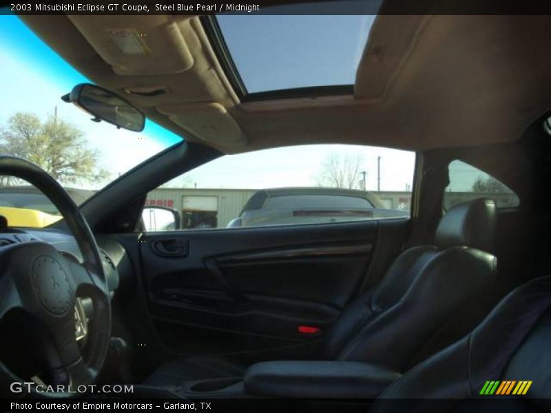 Steel Blue Pearl / Midnight 2003 Mitsubishi Eclipse GT Coupe