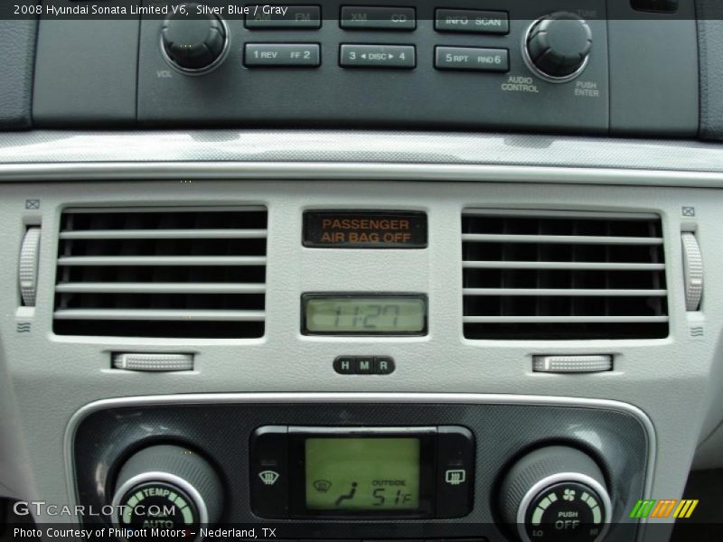 Silver Blue / Gray 2008 Hyundai Sonata Limited V6