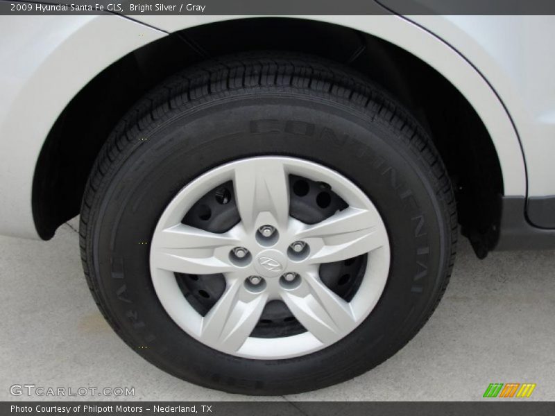 Bright Silver / Gray 2009 Hyundai Santa Fe GLS