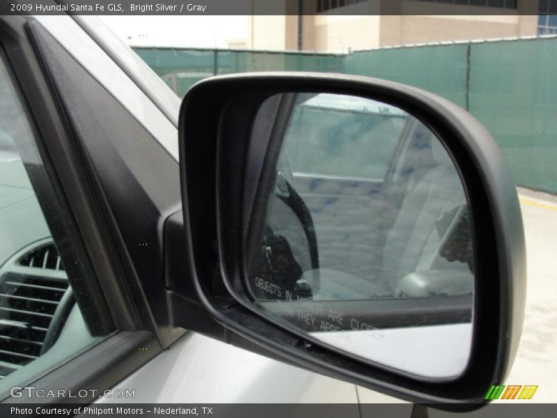 Bright Silver / Gray 2009 Hyundai Santa Fe GLS