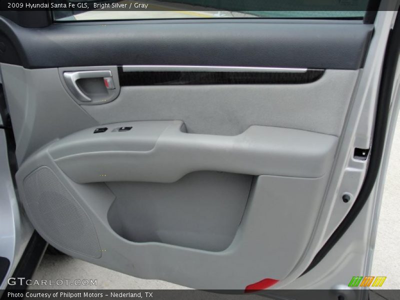 Bright Silver / Gray 2009 Hyundai Santa Fe GLS