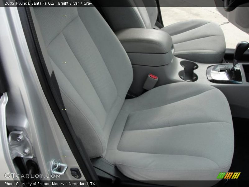 Bright Silver / Gray 2009 Hyundai Santa Fe GLS
