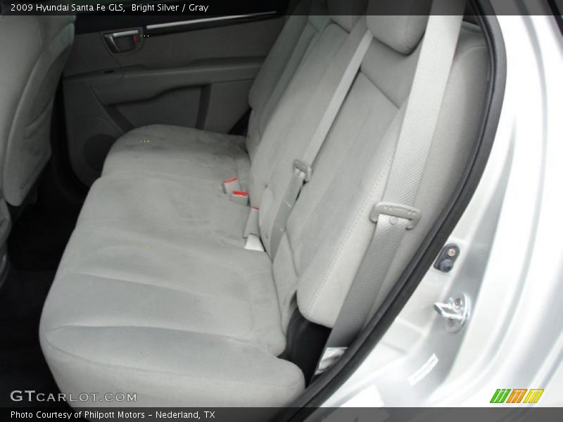 Bright Silver / Gray 2009 Hyundai Santa Fe GLS