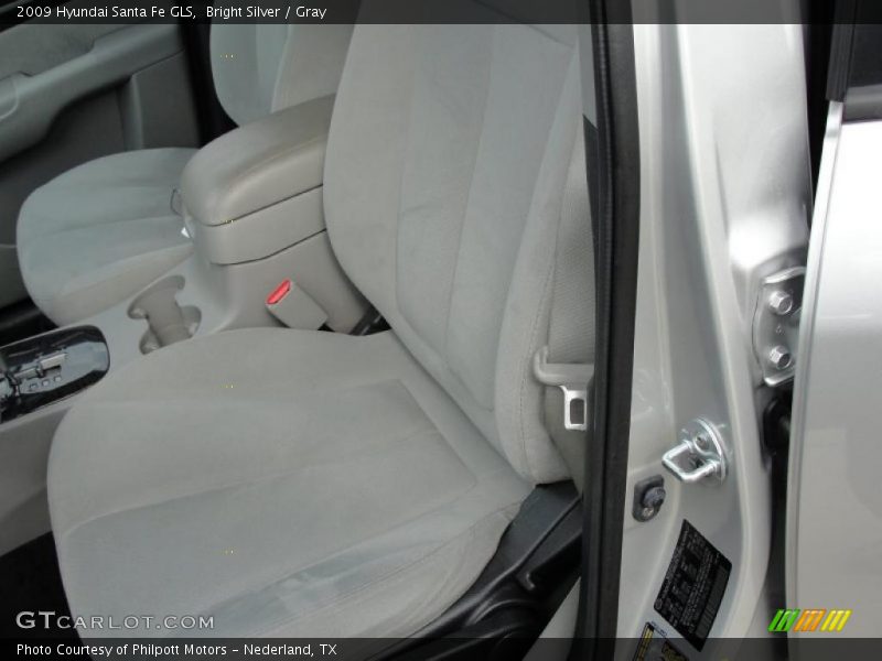 Bright Silver / Gray 2009 Hyundai Santa Fe GLS