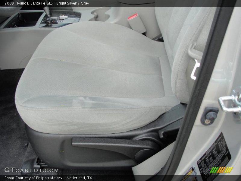 Bright Silver / Gray 2009 Hyundai Santa Fe GLS