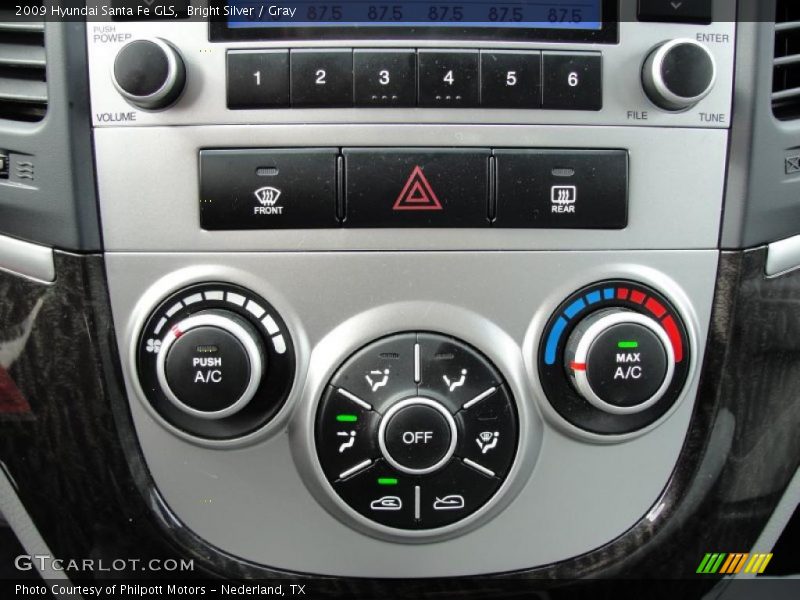 Bright Silver / Gray 2009 Hyundai Santa Fe GLS