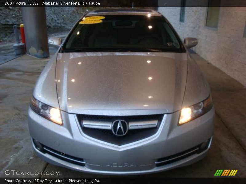 Alabaster Silver Metallic / Taupe 2007 Acura TL 3.2