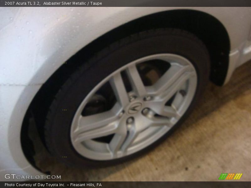 Alabaster Silver Metallic / Taupe 2007 Acura TL 3.2