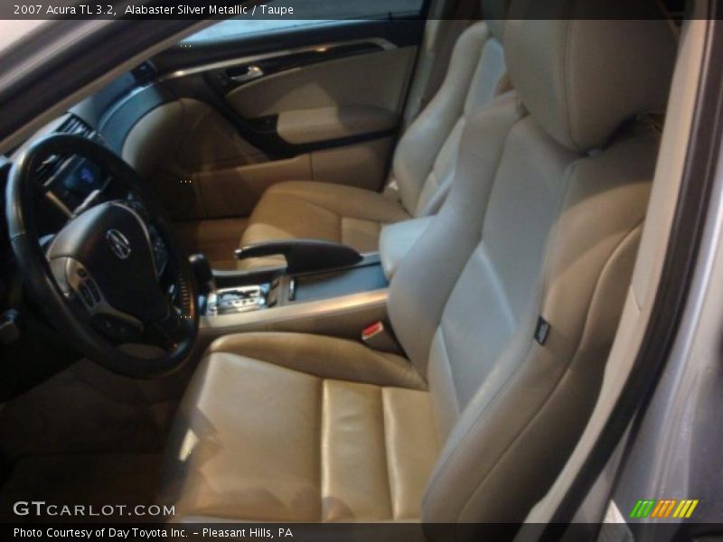 Alabaster Silver Metallic / Taupe 2007 Acura TL 3.2