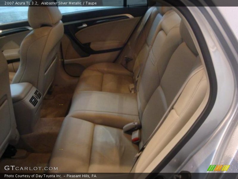 Alabaster Silver Metallic / Taupe 2007 Acura TL 3.2