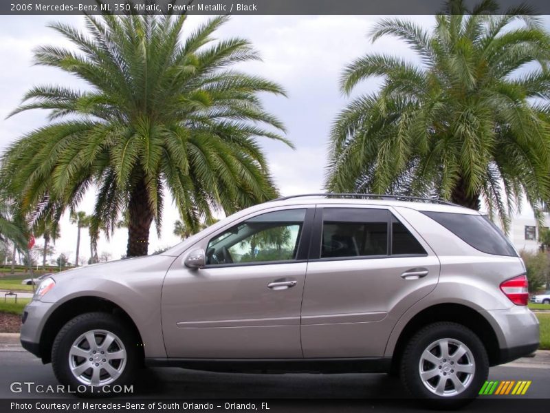 Pewter Metallic / Black 2006 Mercedes-Benz ML 350 4Matic