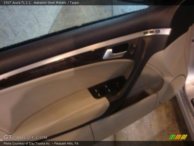 Alabaster Silver Metallic / Taupe 2007 Acura TL 3.2