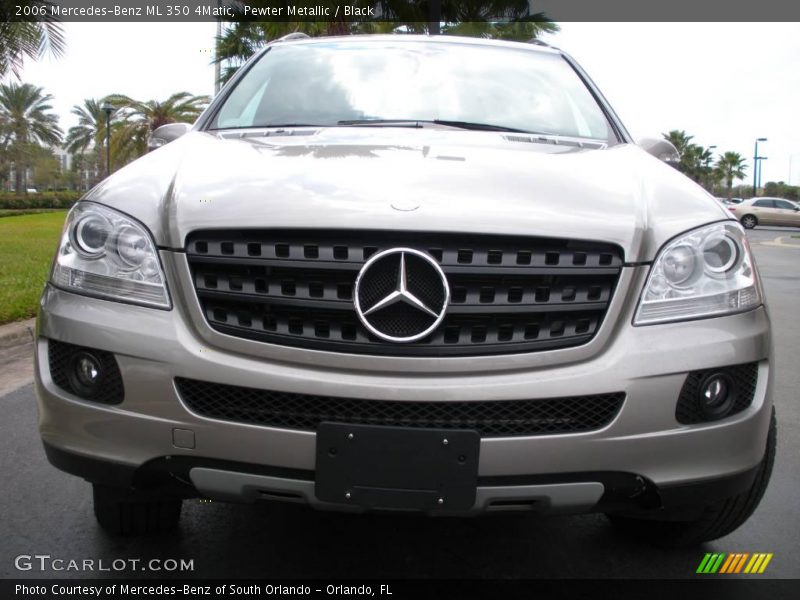 Pewter Metallic / Black 2006 Mercedes-Benz ML 350 4Matic