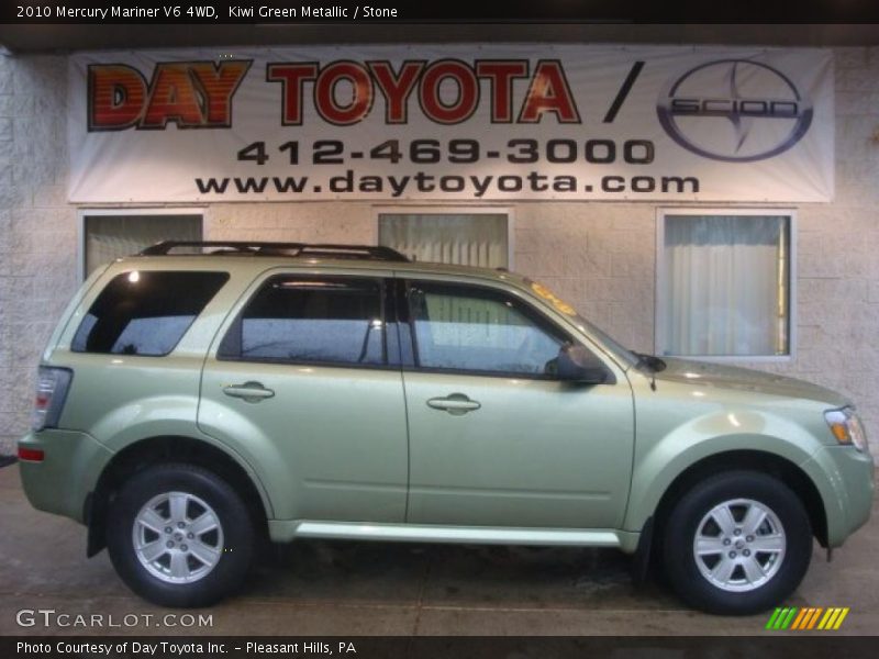 Kiwi Green Metallic / Stone 2010 Mercury Mariner V6 4WD