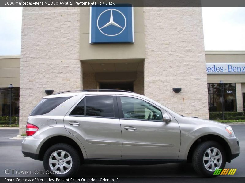 Pewter Metallic / Black 2006 Mercedes-Benz ML 350 4Matic