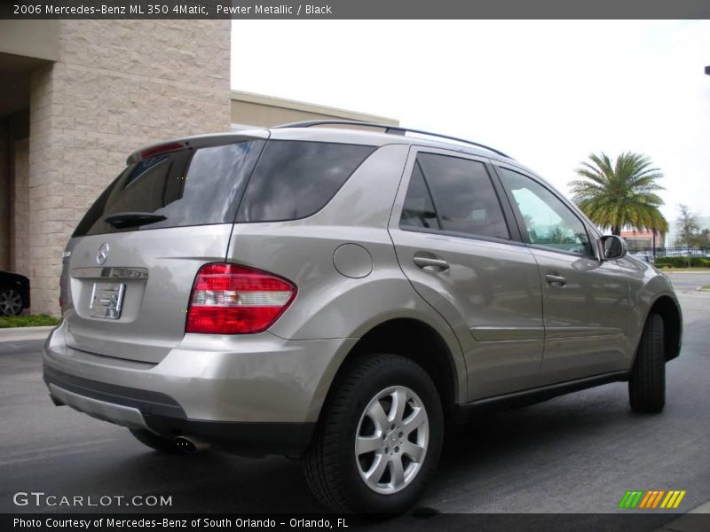 Pewter Metallic / Black 2006 Mercedes-Benz ML 350 4Matic