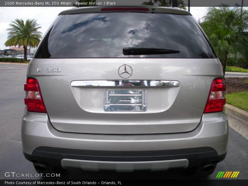 Pewter Metallic / Black 2006 Mercedes-Benz ML 350 4Matic