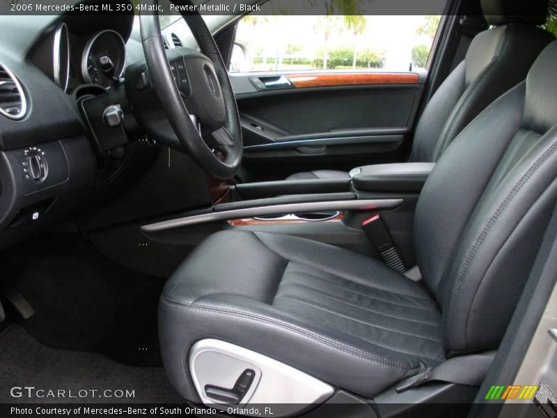 Pewter Metallic / Black 2006 Mercedes-Benz ML 350 4Matic