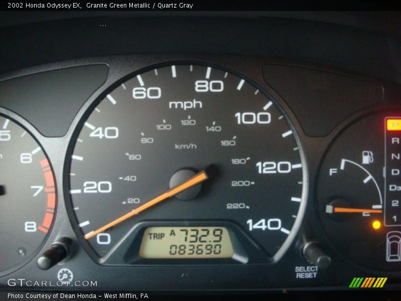 Granite Green Metallic / Quartz Gray 2002 Honda Odyssey EX