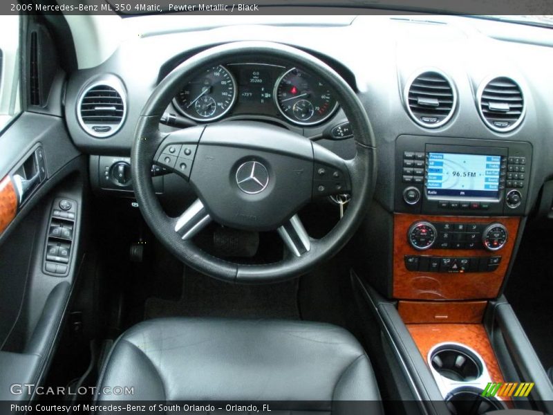 Pewter Metallic / Black 2006 Mercedes-Benz ML 350 4Matic