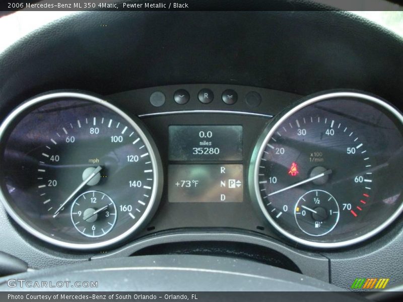 Pewter Metallic / Black 2006 Mercedes-Benz ML 350 4Matic