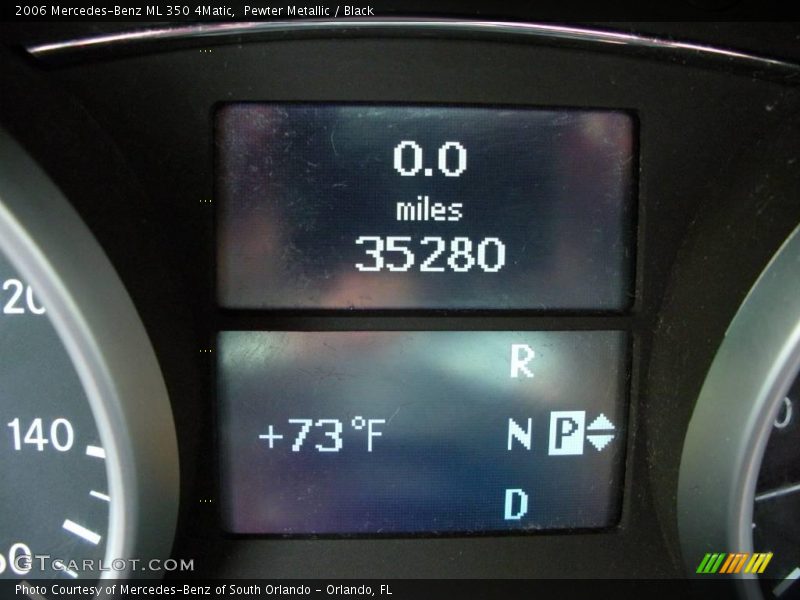 Pewter Metallic / Black 2006 Mercedes-Benz ML 350 4Matic
