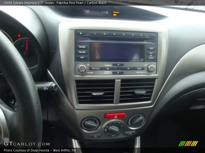 Paprika Red Pearl / Carbon Black 2009 Subaru Impreza 2.5i Sedan