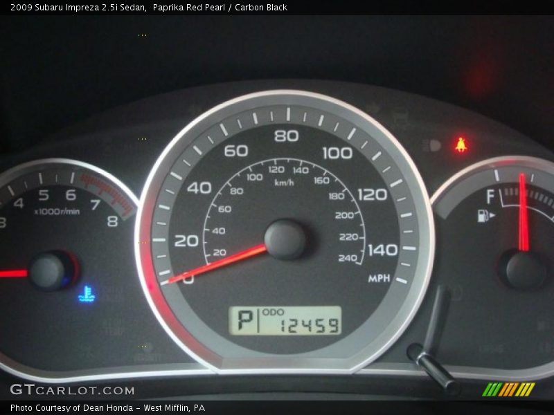 Paprika Red Pearl / Carbon Black 2009 Subaru Impreza 2.5i Sedan