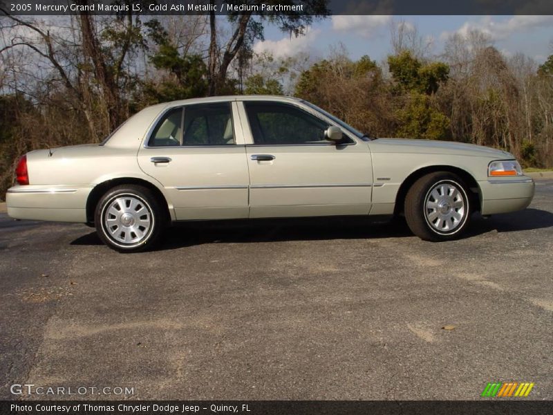 Gold Ash Metallic / Medium Parchment 2005 Mercury Grand Marquis LS