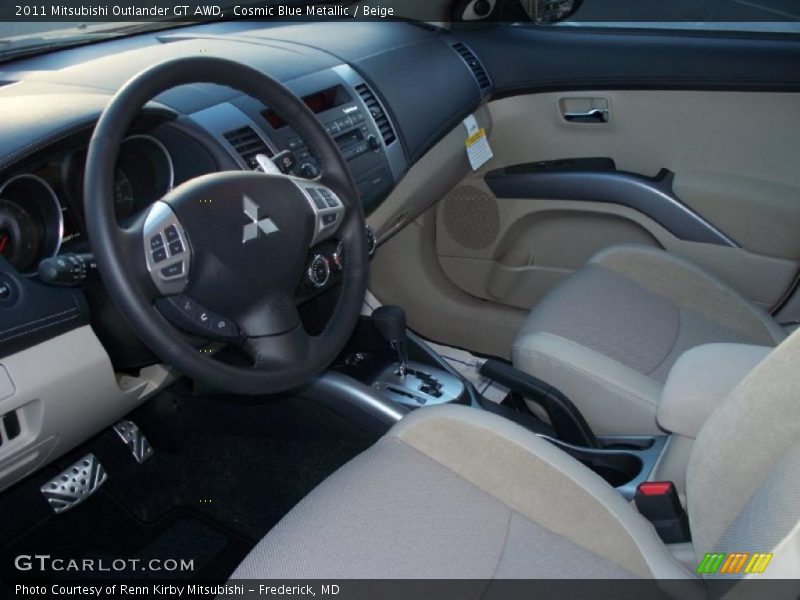  2011 Outlander GT AWD Beige Interior