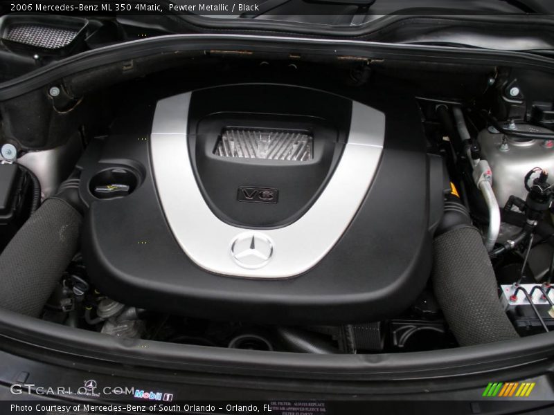 Pewter Metallic / Black 2006 Mercedes-Benz ML 350 4Matic