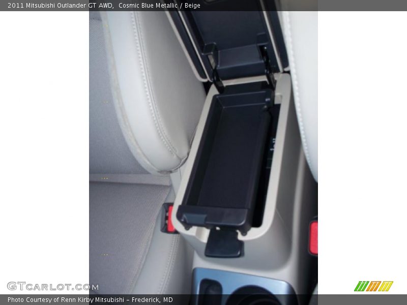 Cosmic Blue Metallic / Beige 2011 Mitsubishi Outlander GT AWD