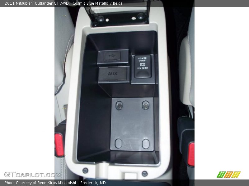 Cosmic Blue Metallic / Beige 2011 Mitsubishi Outlander GT AWD