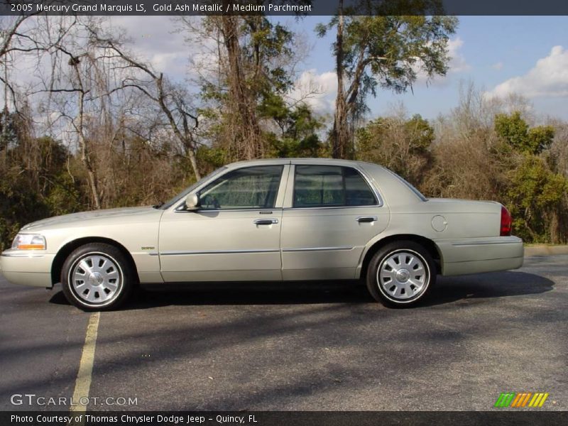 Gold Ash Metallic / Medium Parchment 2005 Mercury Grand Marquis LS