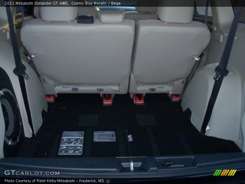 Cosmic Blue Metallic / Beige 2011 Mitsubishi Outlander GT AWD
