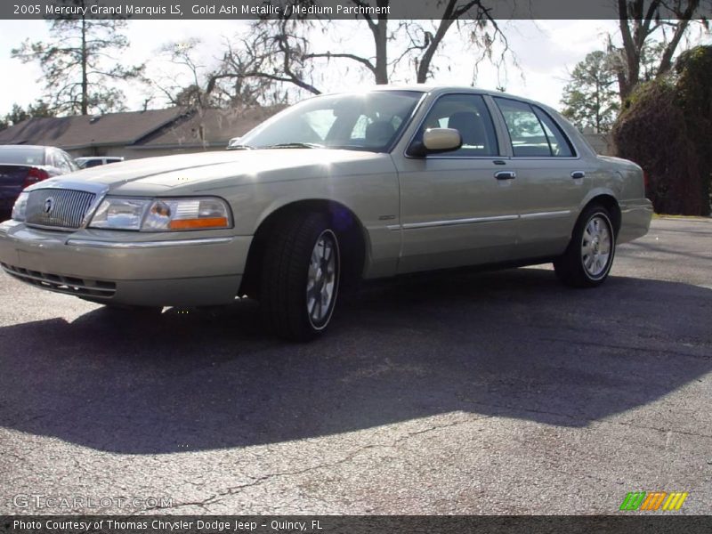 Gold Ash Metallic / Medium Parchment 2005 Mercury Grand Marquis LS