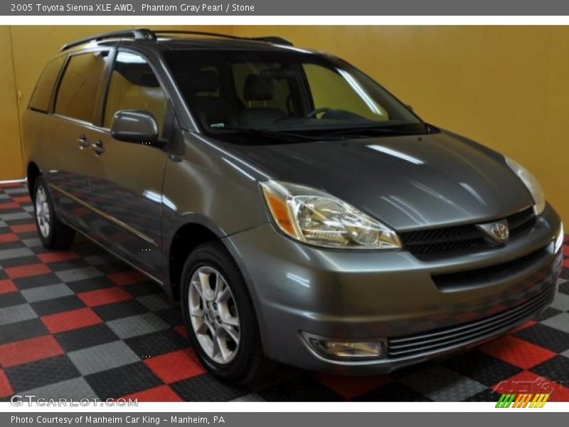 Phantom Gray Pearl / Stone 2005 Toyota Sienna XLE AWD