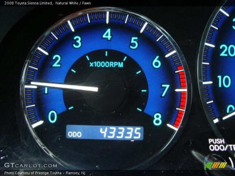 Natural White / Fawn 2008 Toyota Sienna Limited