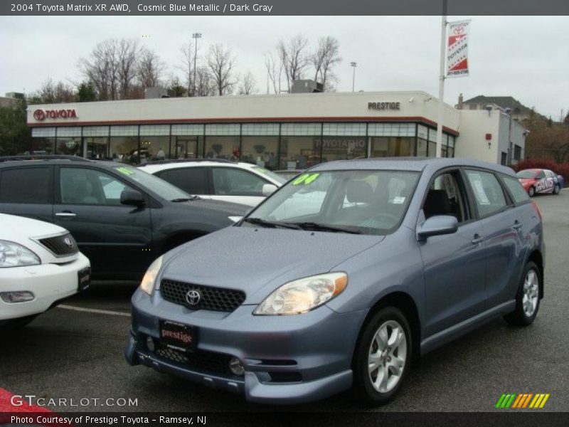 Cosmic Blue Metallic / Dark Gray 2004 Toyota Matrix XR AWD