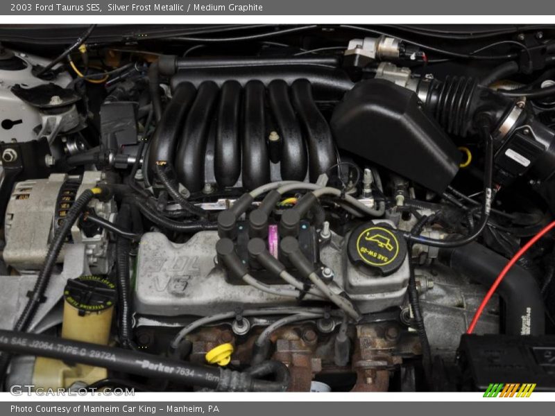 Silver Frost Metallic / Medium Graphite 2003 Ford Taurus SES