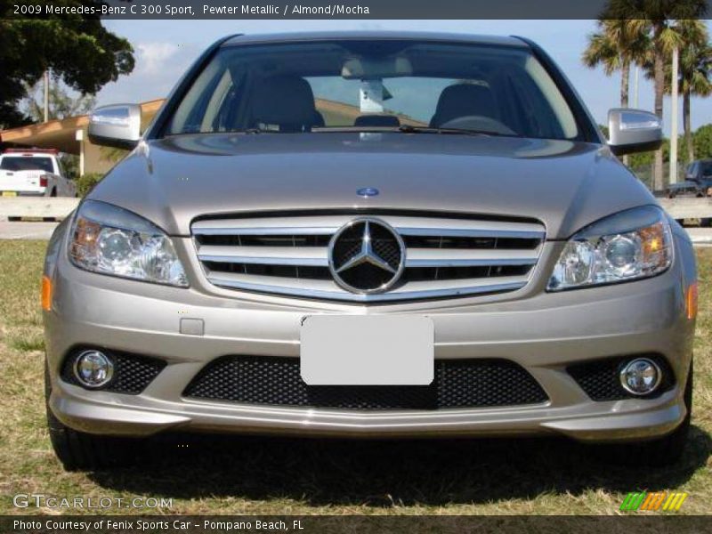 Pewter Metallic / Almond/Mocha 2009 Mercedes-Benz C 300 Sport