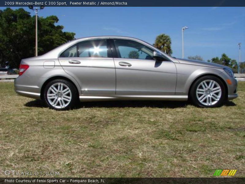 Pewter Metallic / Almond/Mocha 2009 Mercedes-Benz C 300 Sport