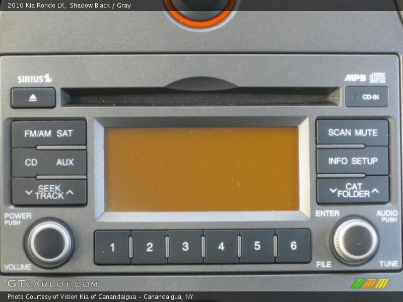 Controls of 2010 Rondo LX