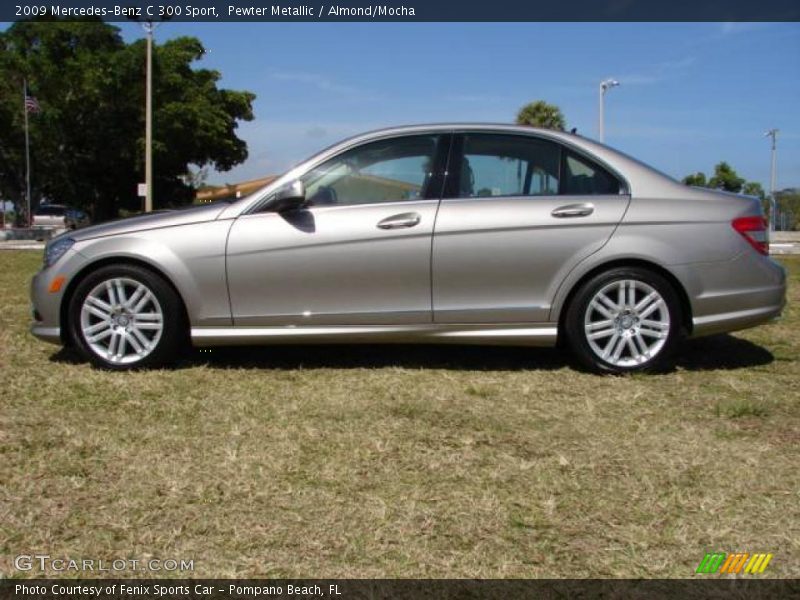 Pewter Metallic / Almond/Mocha 2009 Mercedes-Benz C 300 Sport