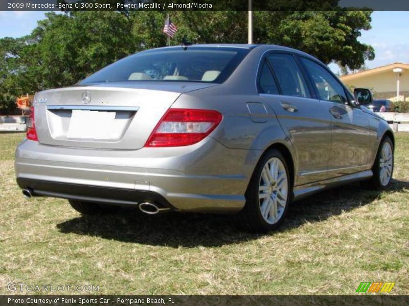 Pewter Metallic / Almond/Mocha 2009 Mercedes-Benz C 300 Sport