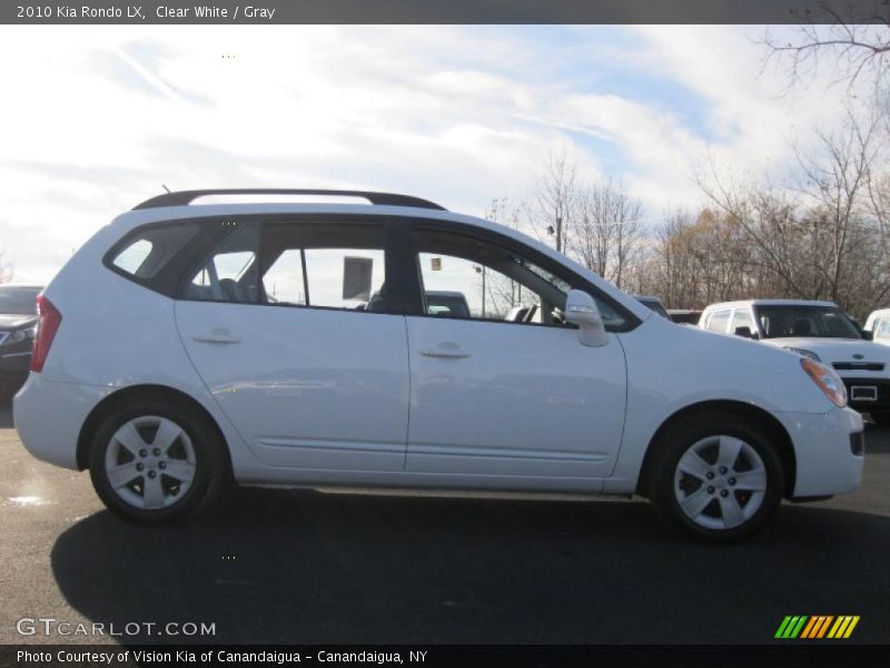 Clear White / Gray 2010 Kia Rondo LX