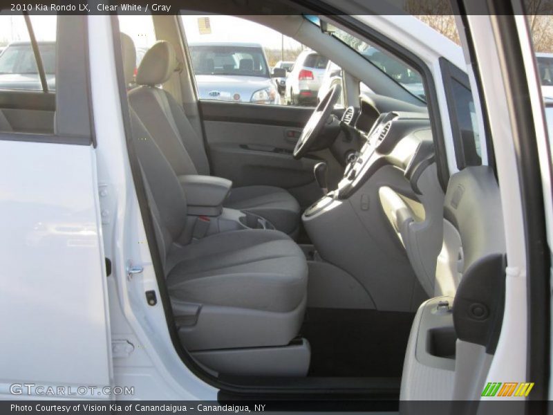 Clear White / Gray 2010 Kia Rondo LX