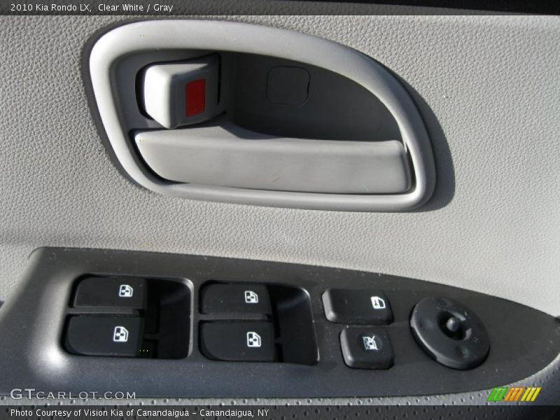 Clear White / Gray 2010 Kia Rondo LX