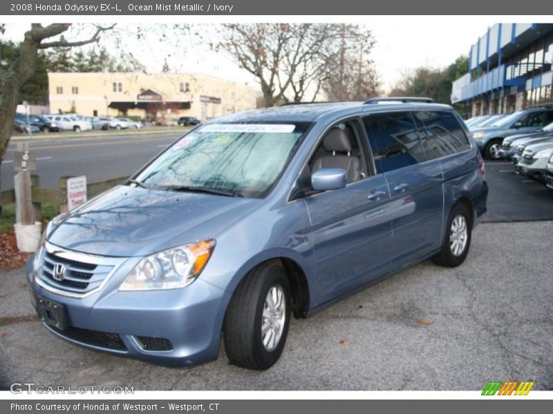 Ocean Mist Metallic / Ivory 2008 Honda Odyssey EX-L