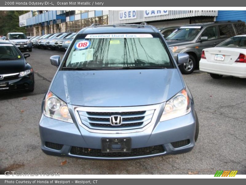 Ocean Mist Metallic / Ivory 2008 Honda Odyssey EX-L